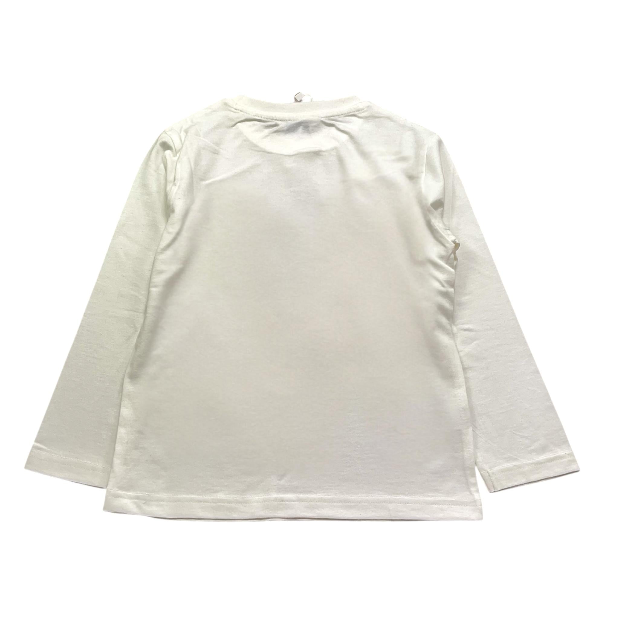 MAYORAL shirt girocollo tinta unita con stampa in contrasto Bianco per Bambino 4052JXX BIANCO MAYORAL 