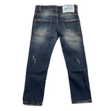 Cianotic Jeans Tinta Unita Con Girovita Regolabile Blu Per Neonato
