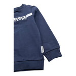 Bikkembergs Felpa Chiusa Girocollo Tinta Unita con Logo per Bambino BK1765 BLU BiKKEMBERGS 