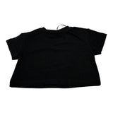 Marc Ellis T-Shirt Girocollo Tinta Unita con Brillantini per Bambina JMNTS16797 NERO MARC ELLIS 