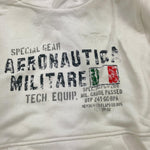 AERONAUTICA MILITARE felpa tinta unita con cappuccio e stampa Bianco per Bambino 242FE0001AJRF758 BIANCO AERONAUTICA MILITARE 