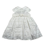 Chicchi Volanti Abito Mezza Manica tinta unita Bianco per Bambina CTW06 BIANCO CHICCHI VOLANTI 