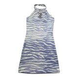 Juicy Couture Abito Bicolore con Fantasia Zebrata per Bambina JBX6523 BIANCO/VIOLA JUICY COUTURE 