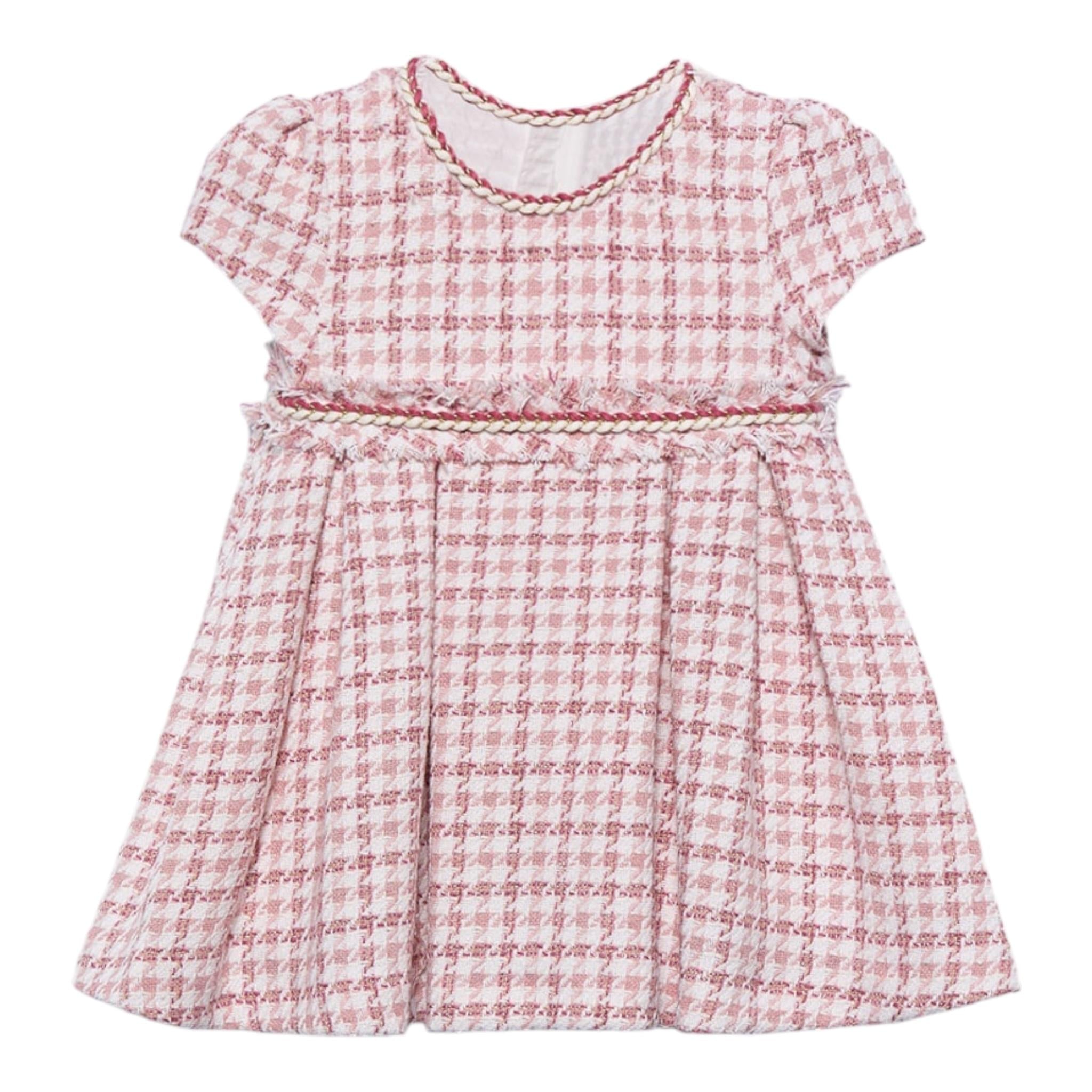 ABEL & LULA abito mezza manica bicolore con fantasia astratta Rosa per Neonata 5503N ROSA ABEL & LULA 