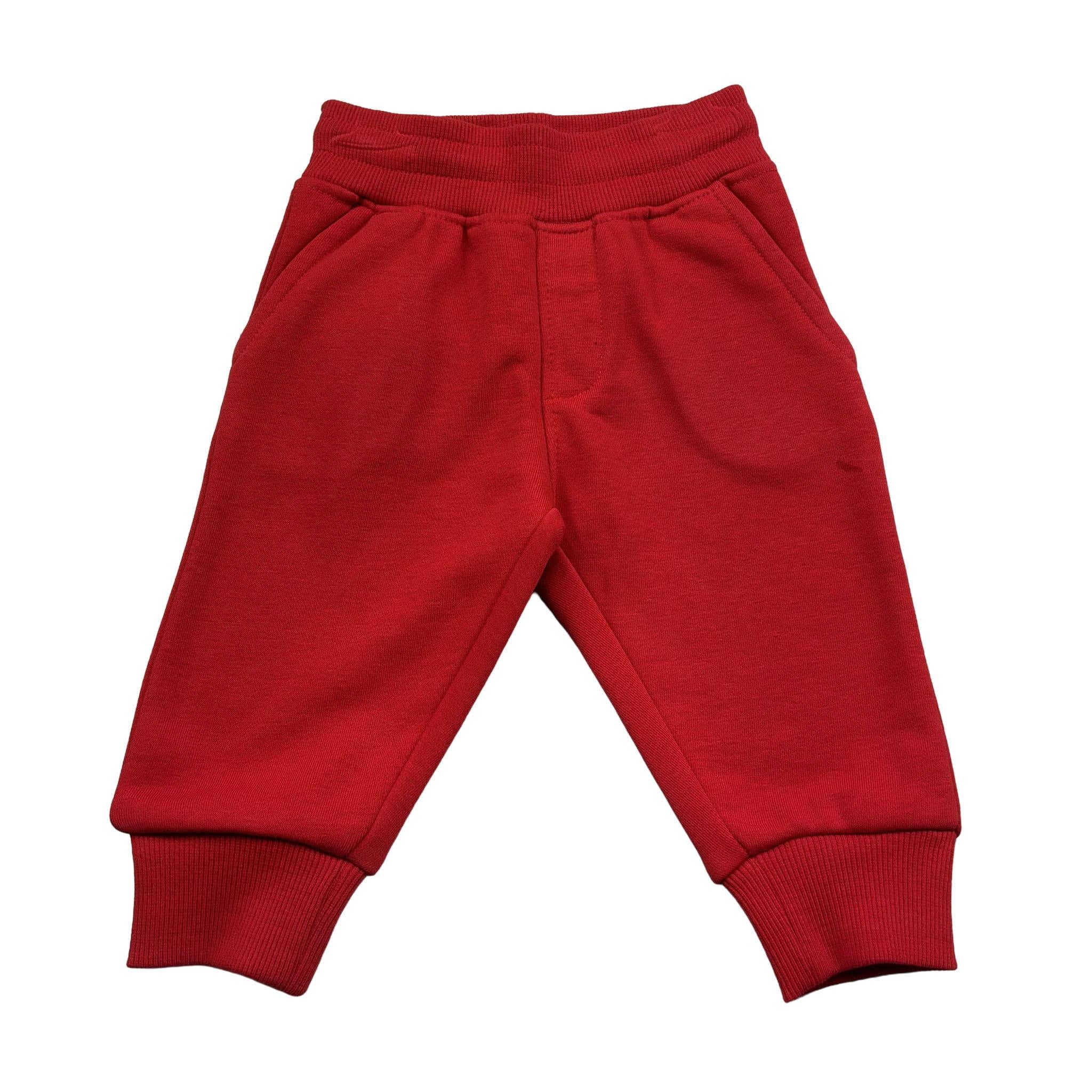 Trussardi Pantalone Tuta Tinta Unita con Logo per Neonato TIP26003PA ROSSO TRUSSARDI 