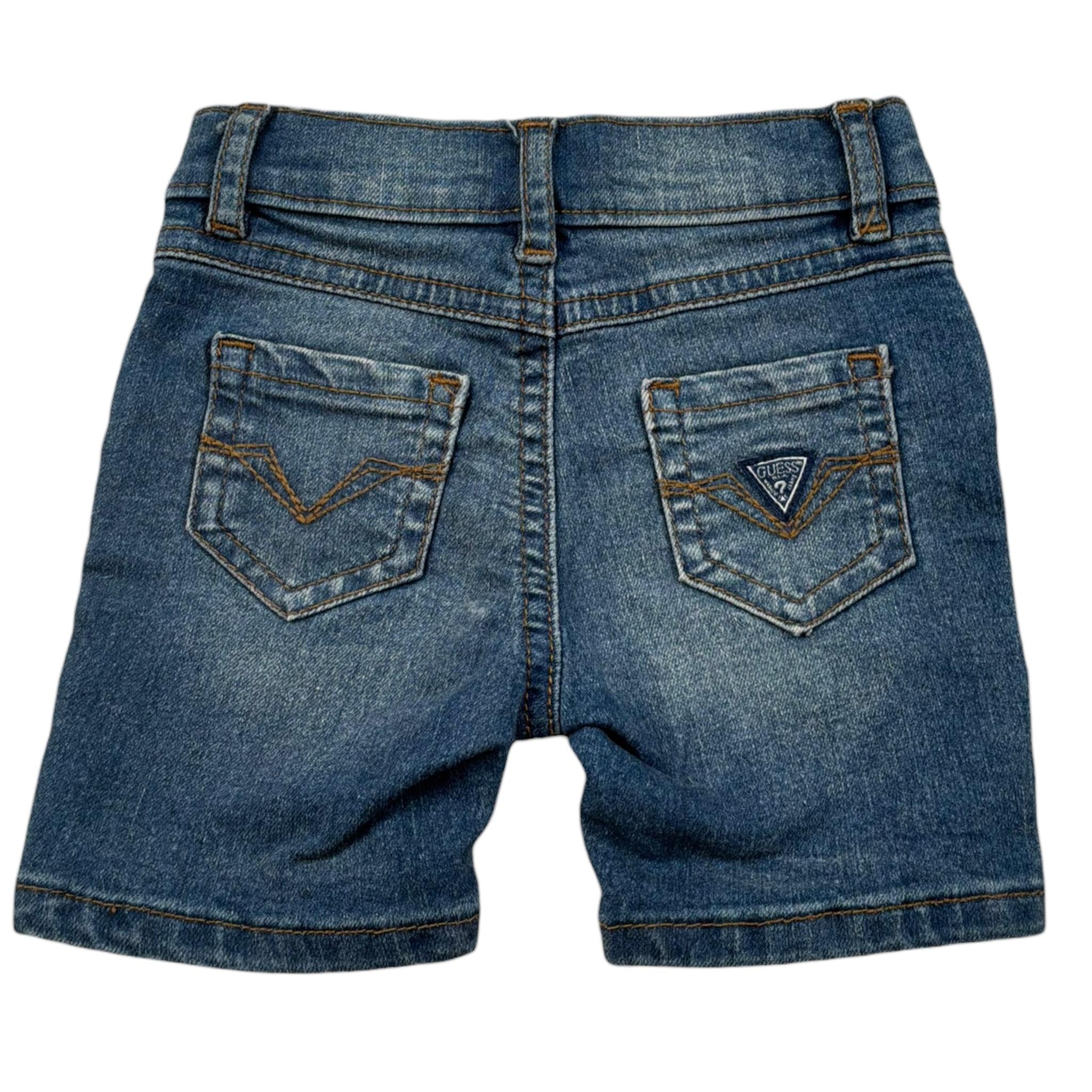 Guess Bermuda In Denim Tinta Unita per Neonato N0BD00D4H20 BLU GUESS 