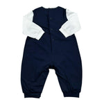 Il Gufo Tutina Bicolore con Fiocchi per Neonata P18TL089M0014 BIANCO/BLU IL GUFO 