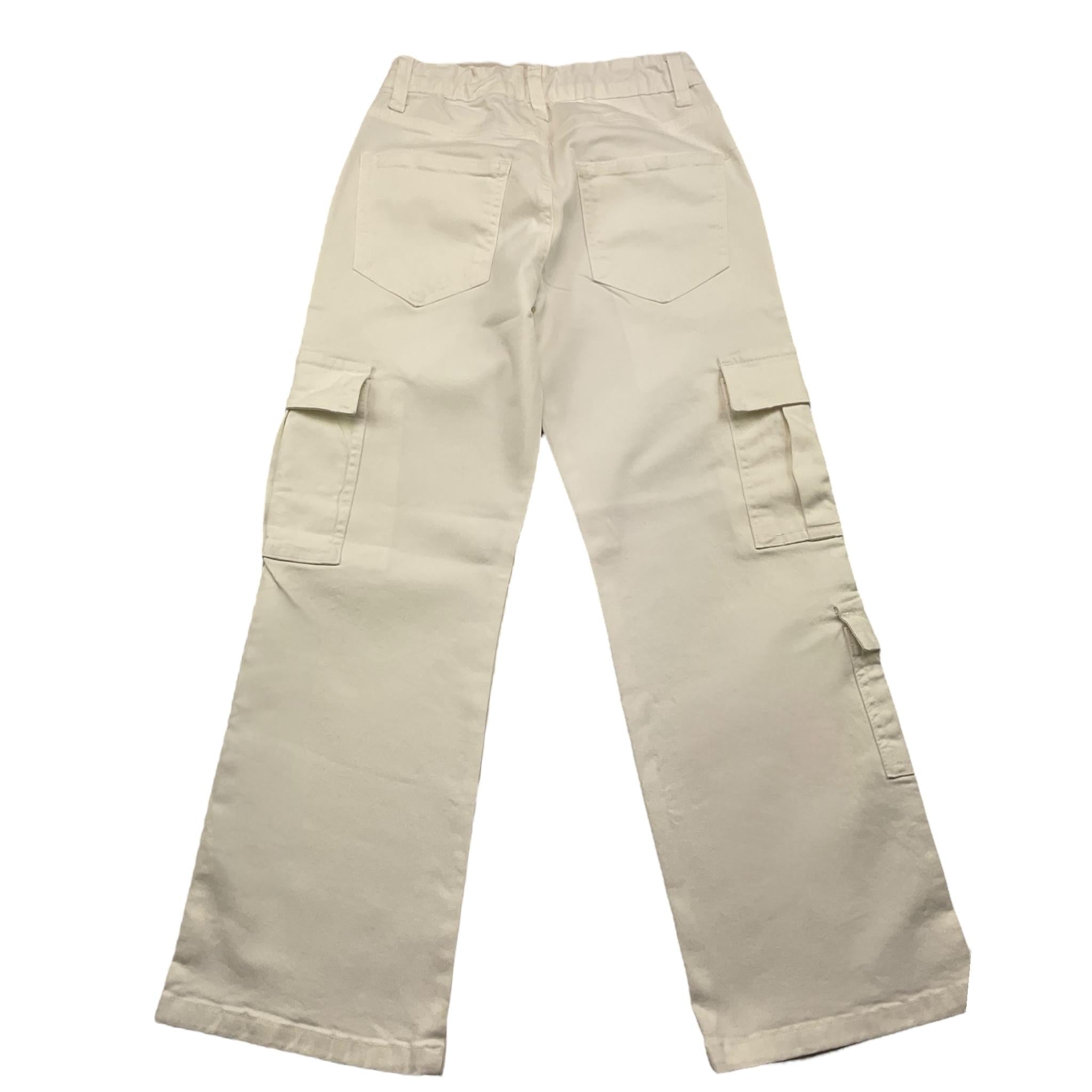 LU LU BY MISS GRANT pantalone modello a palazzo tinta unita con elastico in vita Panna per Bambina LL2994XX PANNA LU LU BY MISS GRANT 