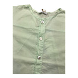 Zero Ampere Camicia Mezza Manica Fanasia A Righe Verde Acqua Per Bambino