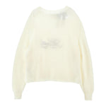 Philosophy Maglia Girocollo Tinta Unita con Logo per Bambina I9E610X PANNA PHILOSOPHY 