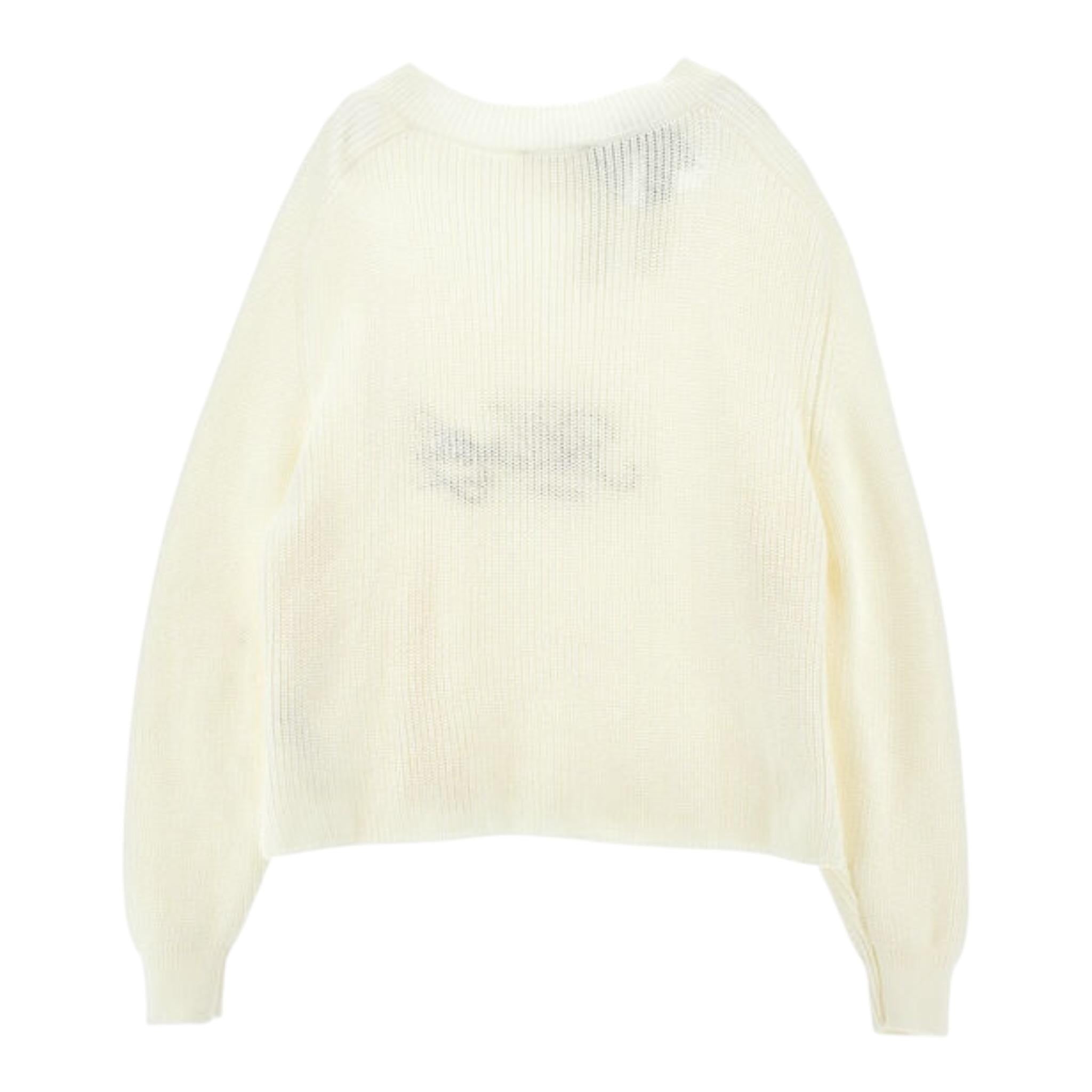 Philosophy Maglia Girocollo Tinta Unita con Logo per Bambina I9E610X PANNA PHILOSOPHY 