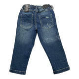 SARABANDA jeans tinta unita con girovita regolabile Blu per Neonato 7180 BLU SARABANDA 