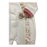 NINNAOH tutina tinta unita con applicazione Panna per Neonata I2492T PANNA NINNAOH 