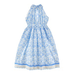 Philosophy Abito Tinta Unita con Fantasia Fiori per Bambina I1E909 AZZURRO PHILOSOPHY 