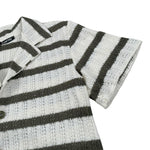 Never Too Camicia tinta unita con Fantasia A Righe Panna per Bambino NT2430N PANNA NEVER TOO 