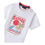 Sarabanda T-Shirt Tinta Unita con Stampa per Neonato 0B144 BIANCO SARABANDA 