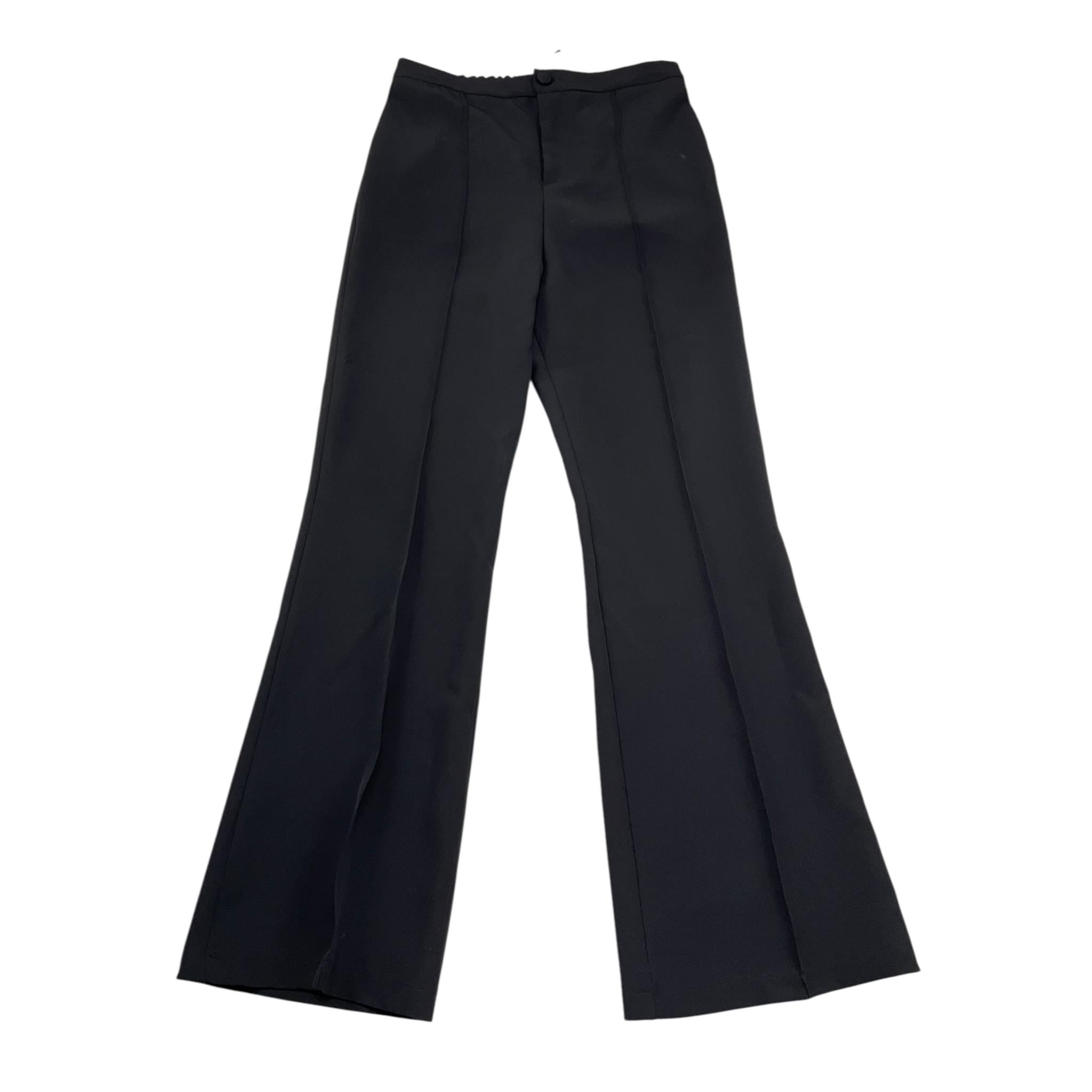 Naida Pantalone Tinta Unita Modello Zampa per Bambina NAPA310 NERO NAIDA 