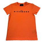 John Richmond T-Shirt Girocollo Tinta Unita con Logo per Bambino RBP26008TS ARANCIONE JOHN RICHMOND 