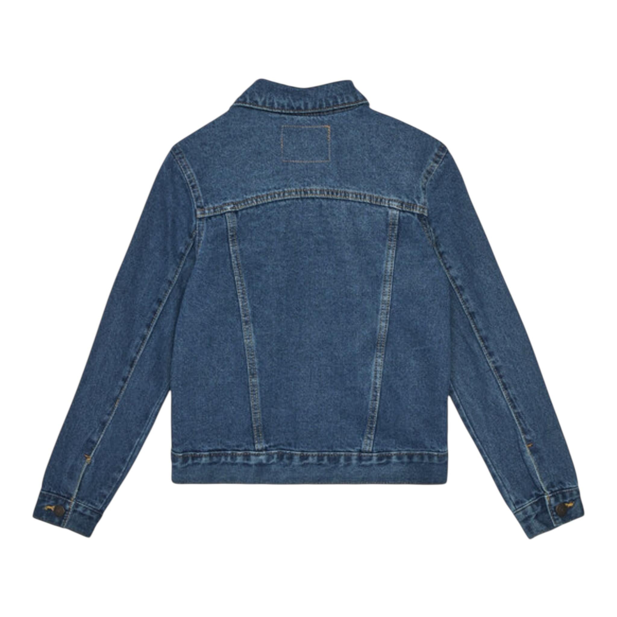 Levi'S Giubbino In Denim Tinta Unita con Bottoni per Bambino 9E2058 BLU LEVI'S 