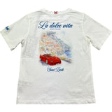 Saint Barth T-Shirt Girocollo Tinta Unita con Stampa per Bambino PORTLANDJR BIANCO SAINT BARTH 