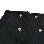 Vicolo Short tinta unita con Bottoni In Contrasto Nero per Bambina 142PO859 NERO VICOLO 