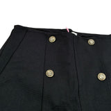 Vicolo Short tinta unita con Bottoni In Contrasto Nero per Bambina 142PO859 NERO VICOLO 