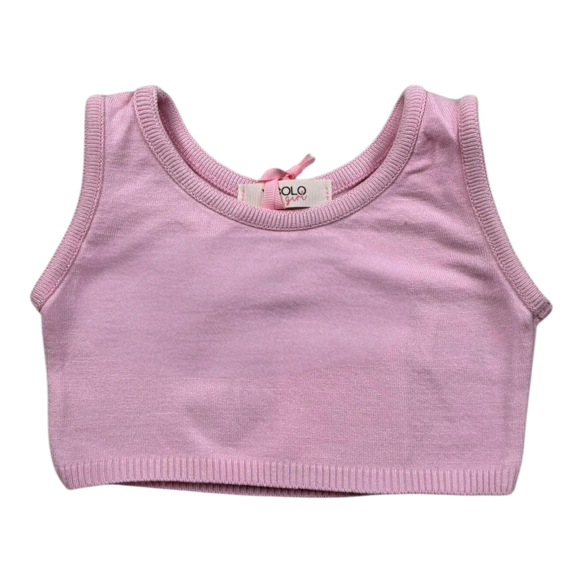Vicolo Top Giromanica Tinta Unita per Neonata 3146WY00312X ROSA VICOLO 