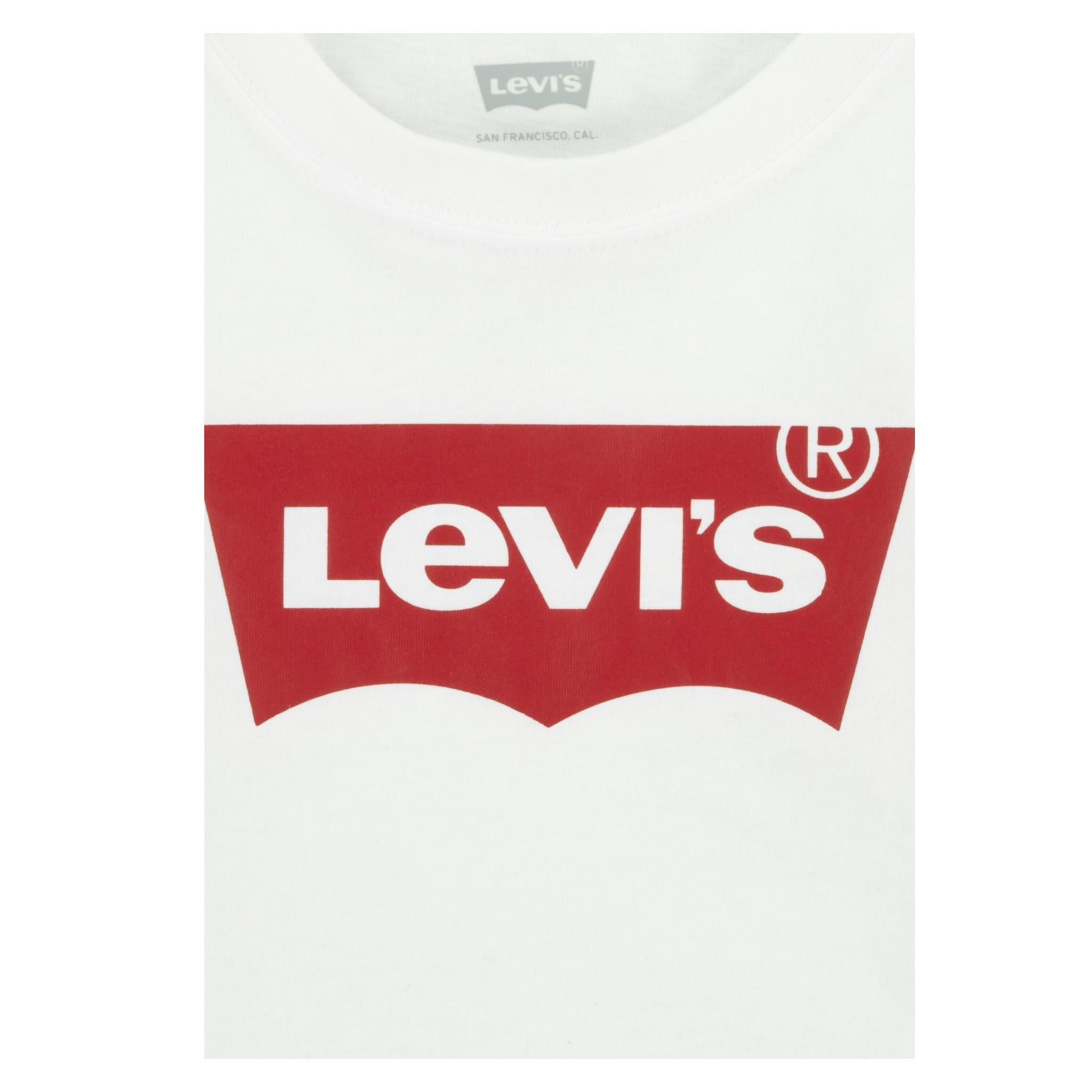 Levi'S Shirt Tinta Unita con Stampa per Neonato 6E8646X BIANCO LEVI'S 