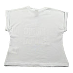 Naice T-Shirt Girocollo Tinta Unita con Stampe per Bambina 24135 BIANCO NAICE 