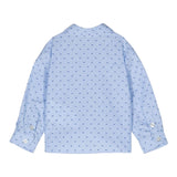 EMPORIO ARMANI camicia manica lunga tinta unita con stampe loghi Azzurro per Bambino 3D4C09 AZZURRO EMPORIO ARMANI 