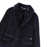 Mini Banda Giacca Tinta Unita In Velluto per Neonato 3A630 BLU MINI BANDA 