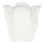 Marc Ellis Camicia Tinta Unita con Balze per Bambina JMJSH16684 BIANCO MARC ELLIS 