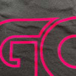 GCDS abito tinta unita girocollo con stampa Nero per Neonata 028775 NERO GCDS 