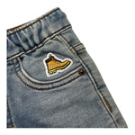 Timberland Bermuda In Denim Tinta Unita con Elastico In Vita per Neonato 22471 BLU TIMBERLAND 