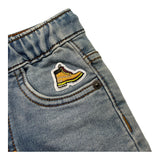 Timberland Bermuda In Denim Tinta Unita con Elastico In Vita per Neonato 22471 BLU TIMBERLAND 