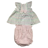 Barcellino Completo 2 Pezzi Camicia-Culotte  Multicolor Per Neonata