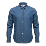 Saint Barth Camicia Tinta Unita In Denim per Bambino 00614L BLU SAINT BARTH 