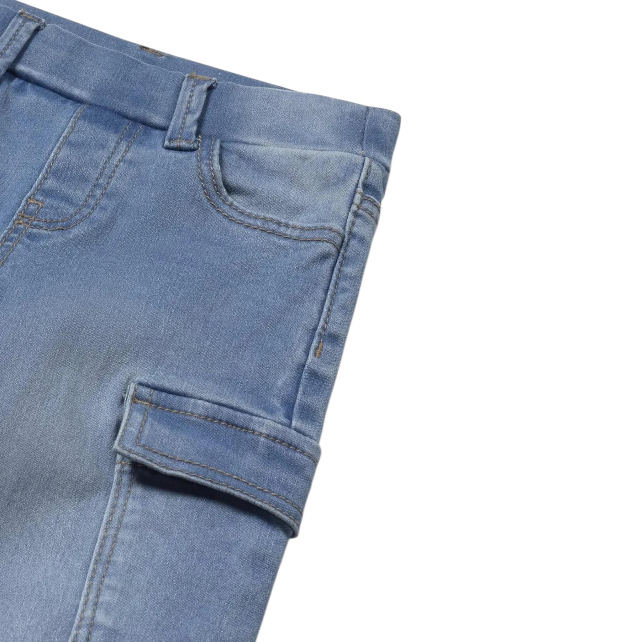 Mayoral Jeans Tinta Unita con Tasconi per Bambino 1578J AZZURRO MAYORAL 