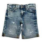 Guess Bermuda In Denim Tinta Unita con Girovita Regolabile per Neonato N5GD00D41E0XX AZZURRO GUESS 