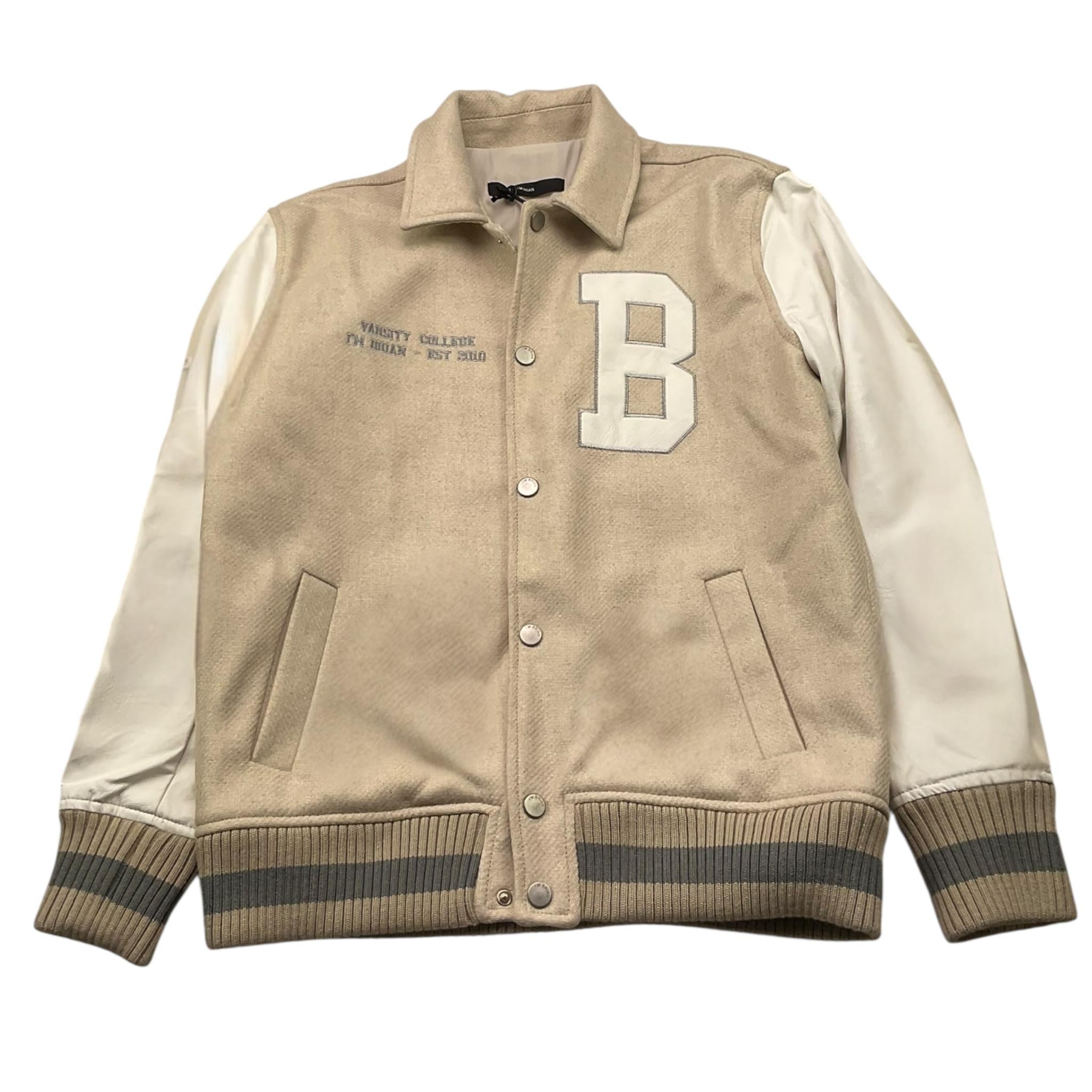 I'M BRIAN giubbino tinta unita cn maniche in contrasto Beige per Bambino GIU3039J BEIGE I'M BRIAN 