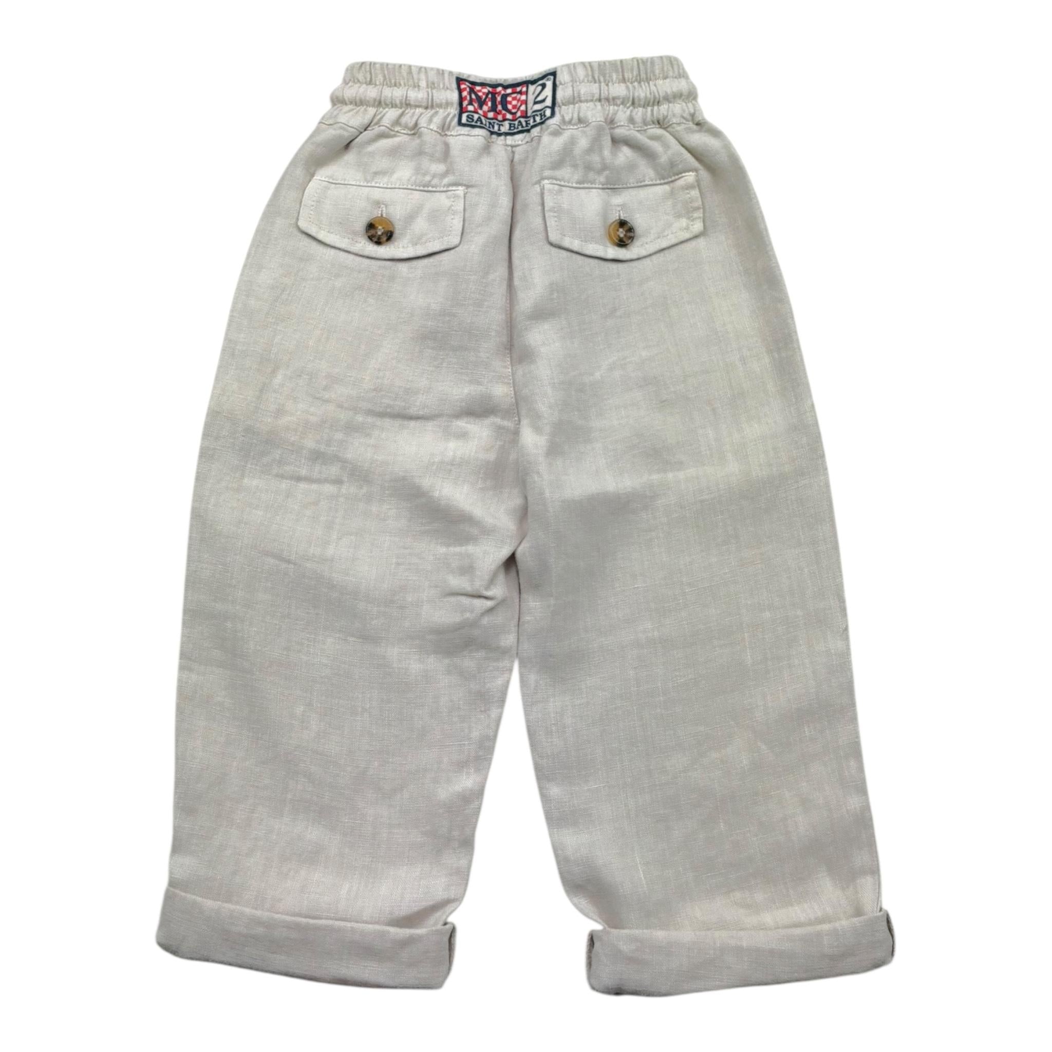 Saint Barth Pantalone Tinta Unita con Elastico In Vita per Bambino CAA002 BEIGE SAINT BARTH 