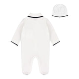 Fay Set Tutina-Cappello Tinta Unita per Neonato FUB520 BIANCO FAY 