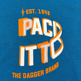 Cesare Paciotti T-Shirt Girocollo Tinta Unita con Stampa per Bambino TSP5117B BLU CESARE PACIOTTI 