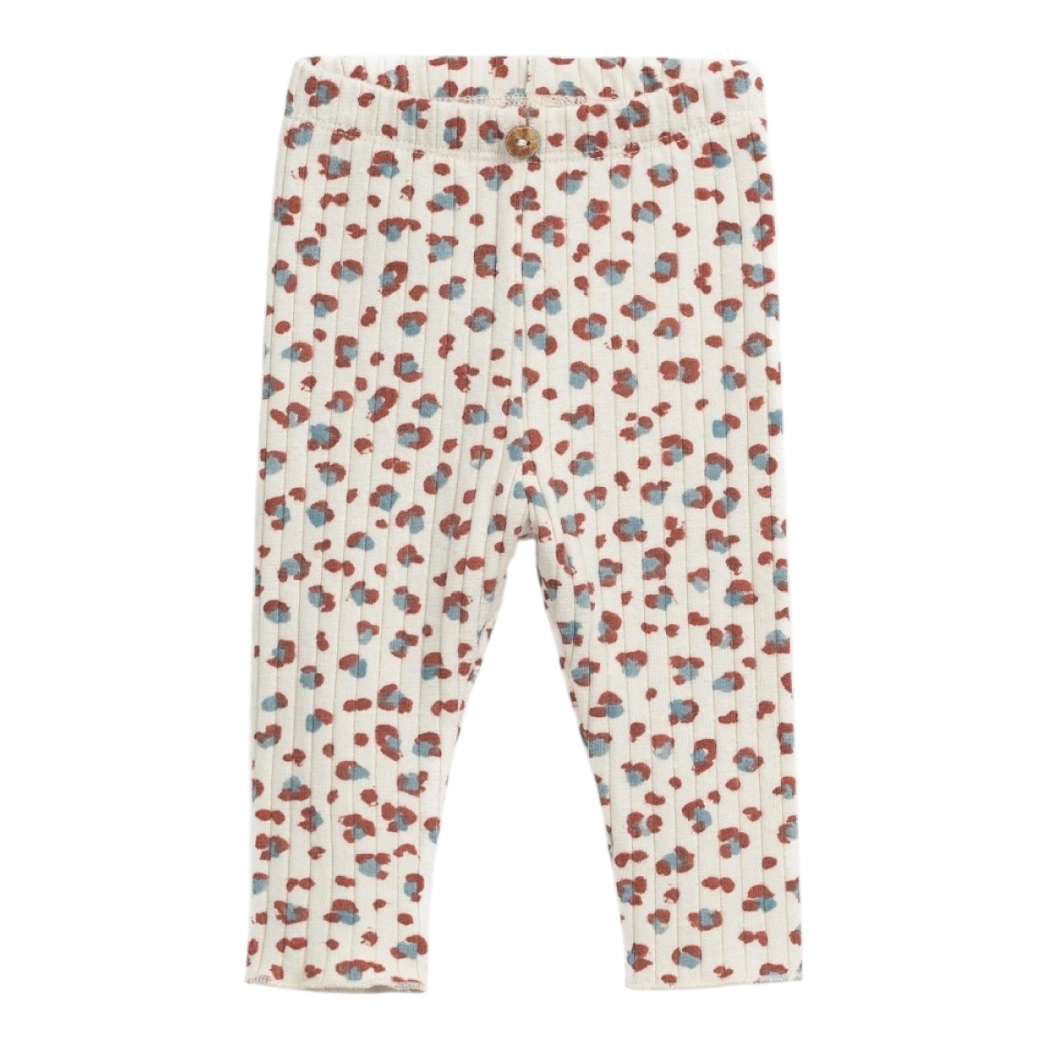 PLAY UP leggins tinta unita con fantasia maculata Panna per Bambina PA022AP11653 PANNA PLAY UP 