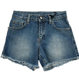 John Richmond Short In Denim Tinta Unita con Logo per Bambina RGP26147SH BLU JOHN RICHMOND 