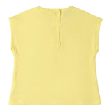 Sarabanda T-Shirt Girocollo Tinta Unita con Applicazioni per Neonata 06612 GIALLO SARABANDA 