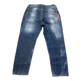 Patriot Jeans Tinta Unita Con Elastico In Vita Blu Per Bambino