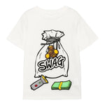 Stella Mccartney T-Shirt Girocollo Tinta Unita con Stampa E Applicazioni per Bambino TW8Q71 BIANCO STELLA McCARTNEY 