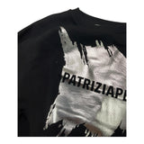 PATRIZIA PEPE felpa chiusa girocollo tinta unita cn logo Nero per Bambina 7M0871 NERO PATRIZIA PEPE 