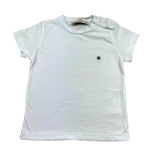 Manuel Ritz T-Shirt Girocollo Tinta Unita con Logo per Neonato MR3120N BIANCO MANUEL RITZ 